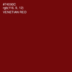 #74090C - Venetian Red Color Image